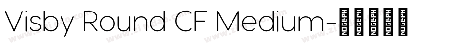 Visby Round CF Medium字体转换